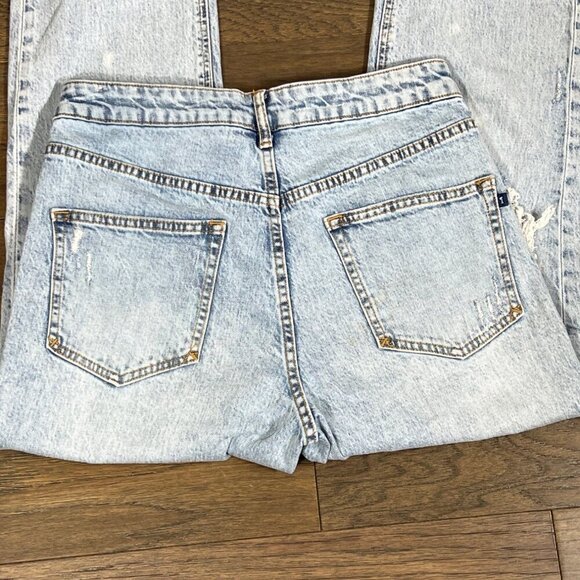 PILCRO The Vintage Straight Destroyed Jeans Blue Sz 28 EUC - Picture 4 of 7